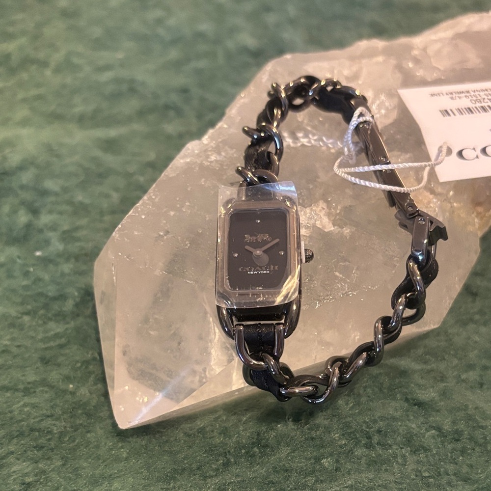 Coach Black Chain Link Women's Watch